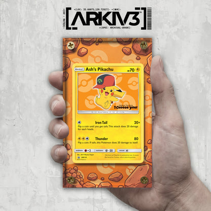 [UNIT: SM110] // Ash's Pikachu Extended Art Display Case - Raw