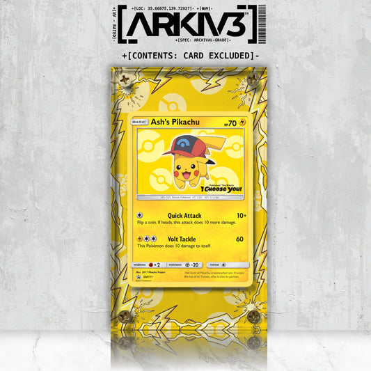 [UNIT: SM111] // Ash's Pikachu Extended Art Display Case - Raw