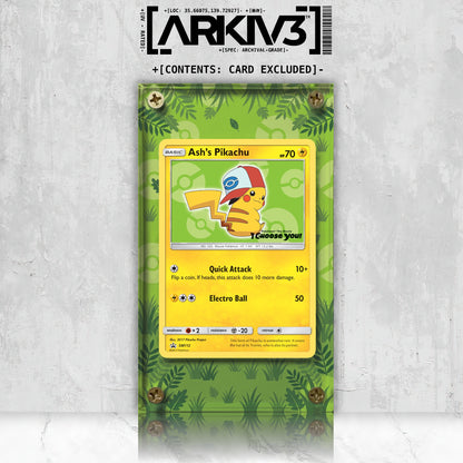 [UNIT: SM112] // Ash's Pikachu Extended Art Display Case - Raw