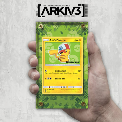 [UNIT: SM112] // Ash's Pikachu Extended Art Display Case - Raw