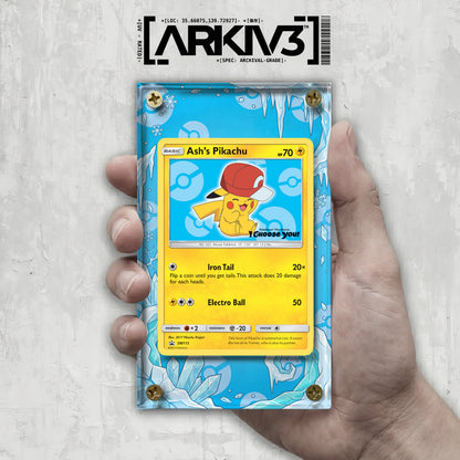 [UNIT: SM113] // Ash's Pikachu Extended Art Display Case - Raw