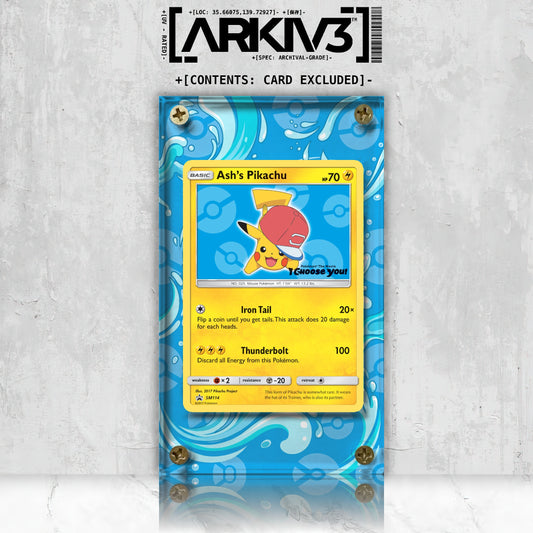 [UNIT: SM114] // Ash's Pikachu Extended Art Display Case - Raw