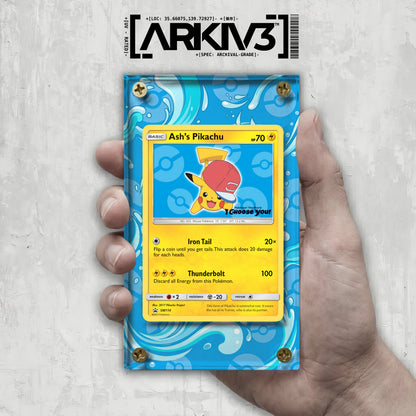[UNIT: SM114] // Ash's Pikachu Extended Art Display Case - Raw