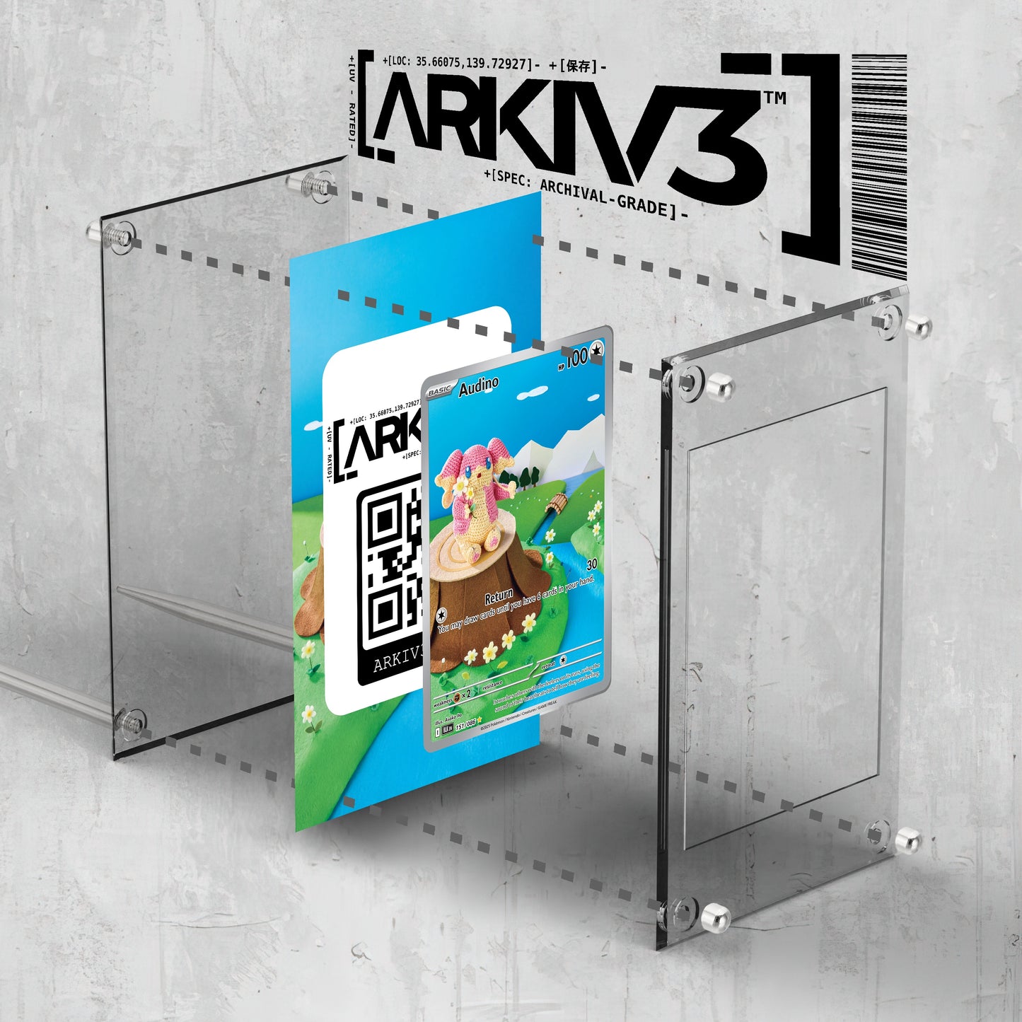[UNIT: 151/86] // Audino Extended Art Display Case - Raw