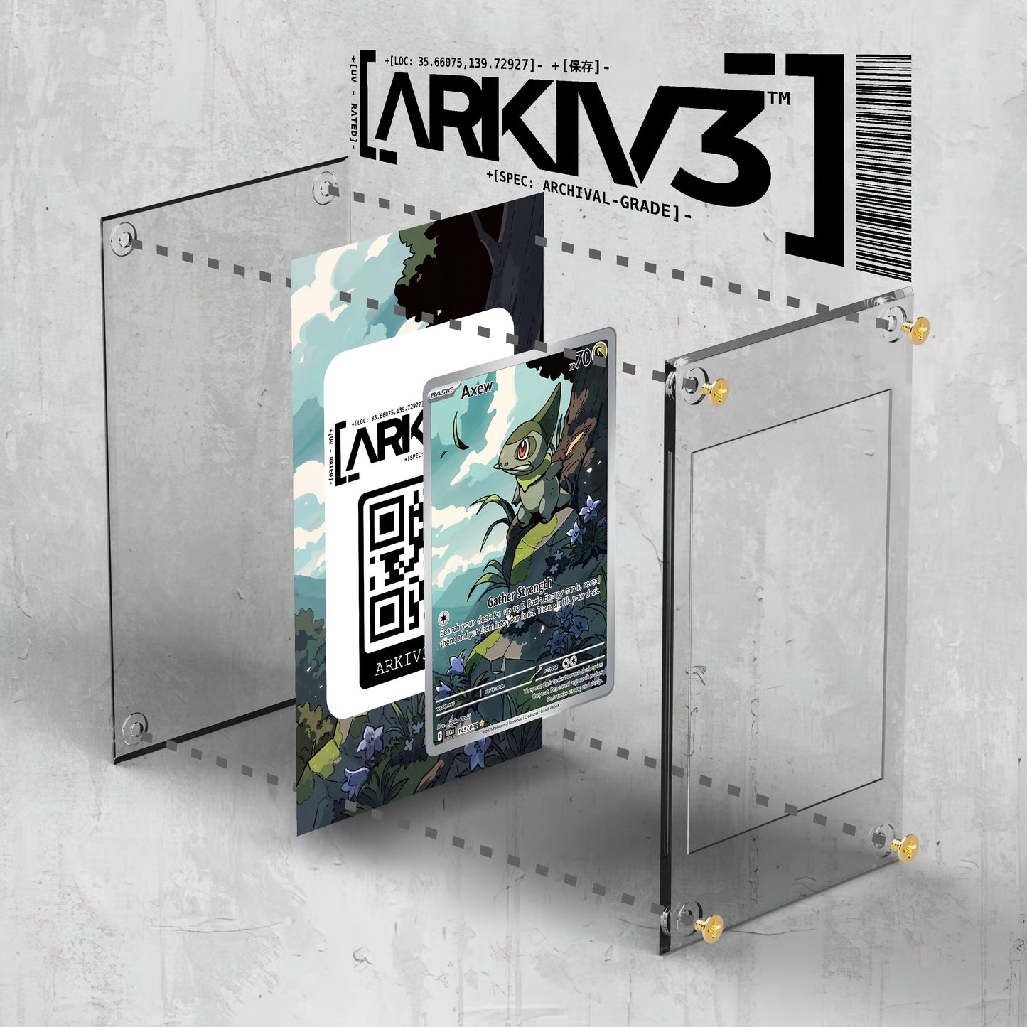 [UNIT: 145/86] // Axew Extended Art Display Case - Raw
