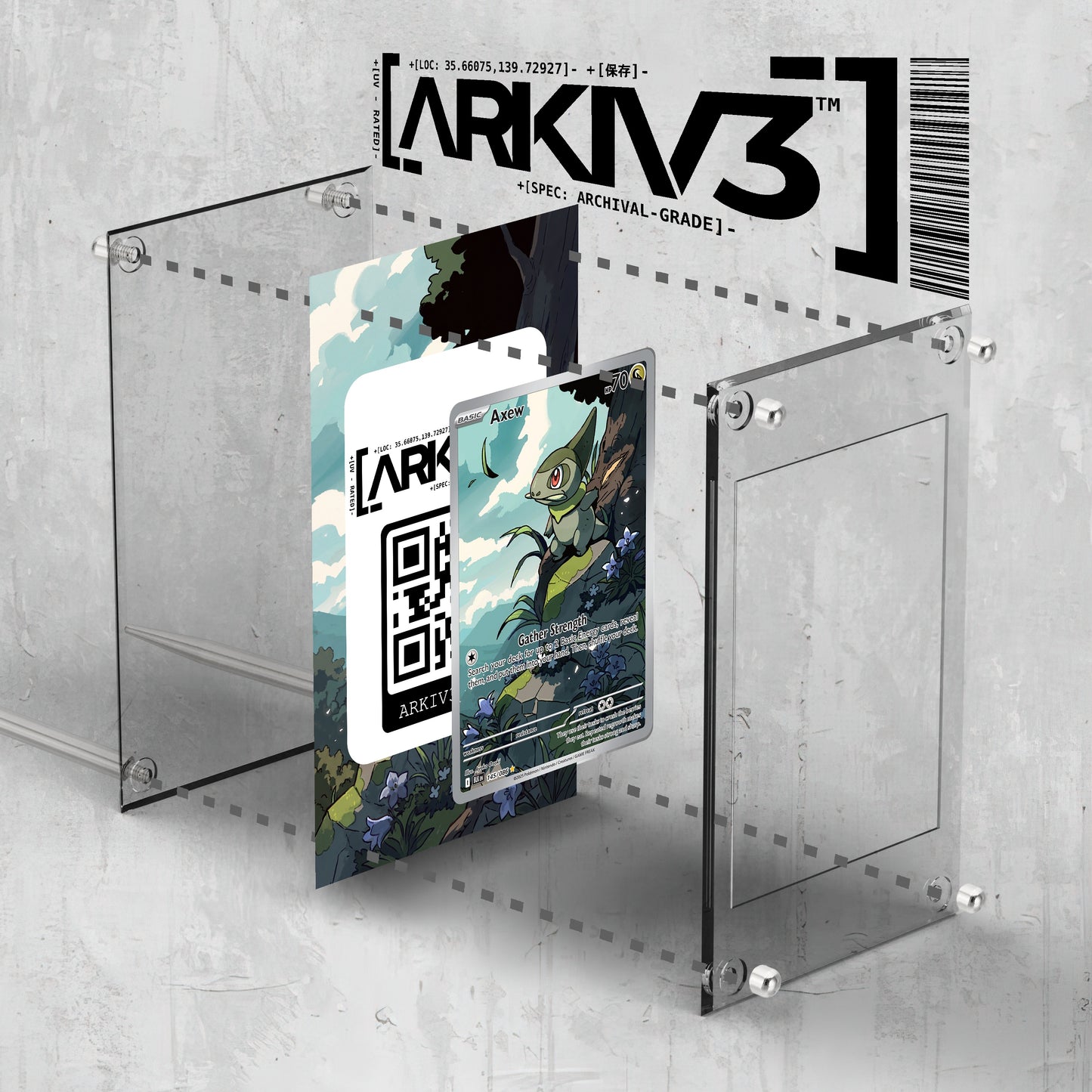 [UNIT: 145/86] // Axew Extended Art Display Case - Raw