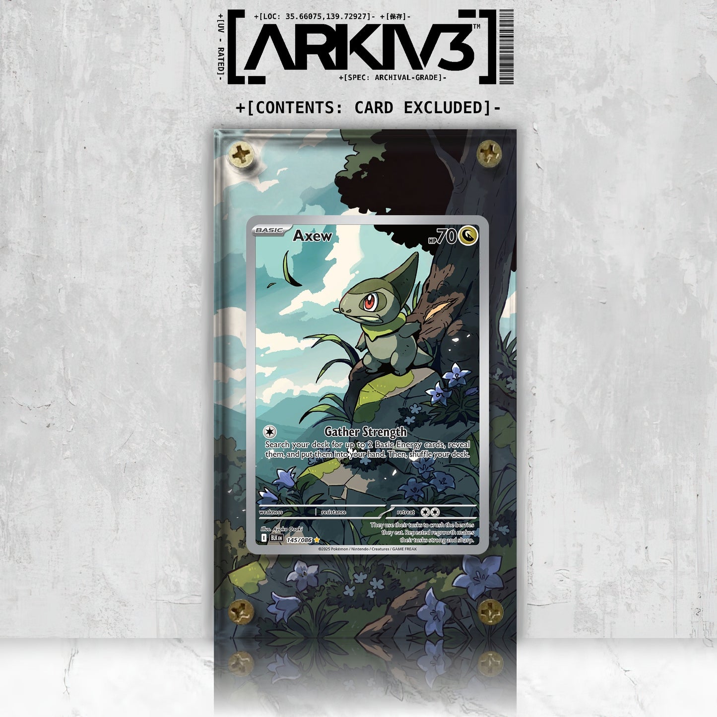 [UNIT: 145/86] // Axew Extended Art Display Case - Raw