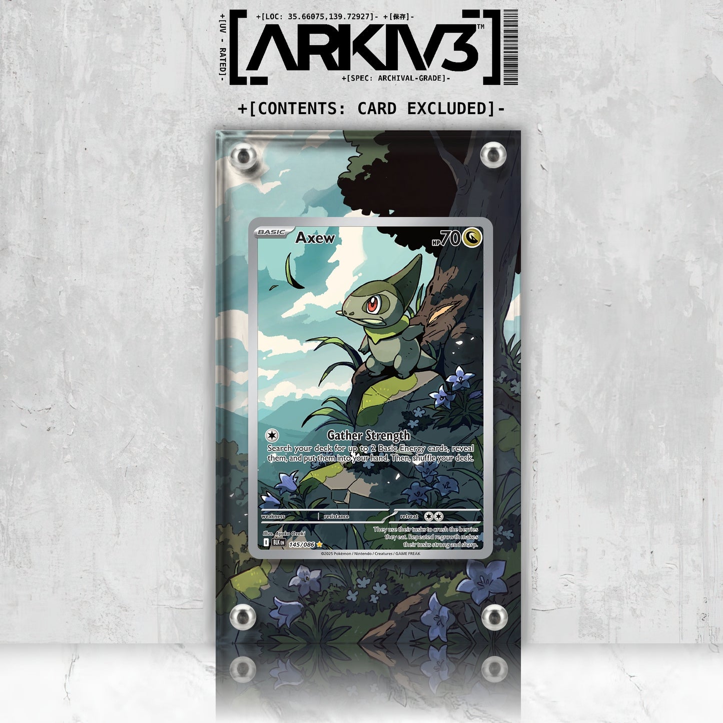 [UNIT: 145/86] // Axew Extended Art Display Case - Raw