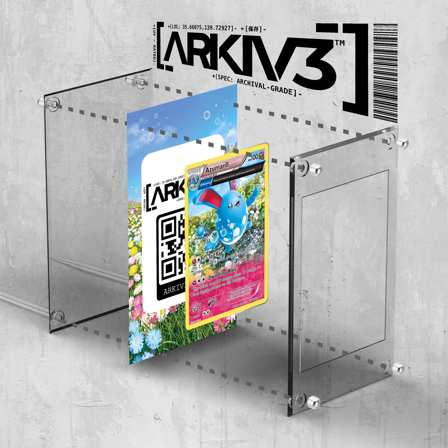 [UNIT: 104/160] // Azumarill Extended Art Display Case - Raw
