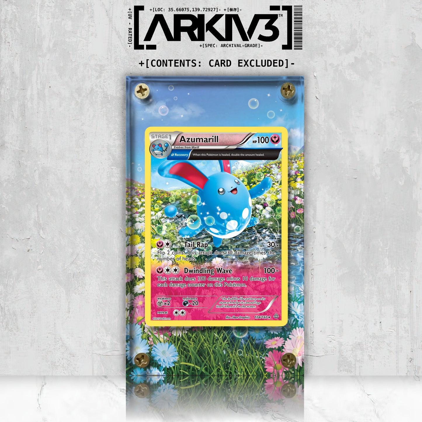 [UNIT: 104/160] // Azumarill Extended Art Display Case - Raw