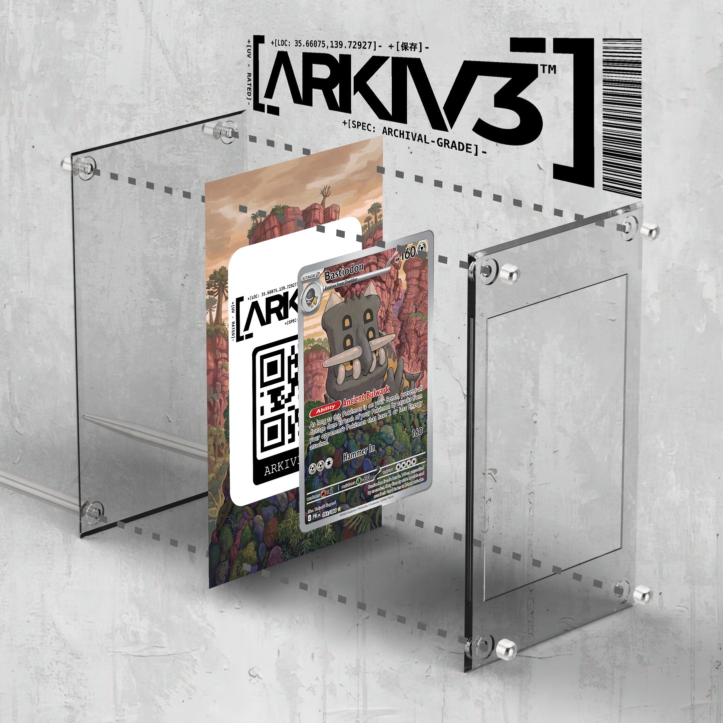 [UNIT: 93/84] // Bastiodon Extended Art Display Case - Raw
