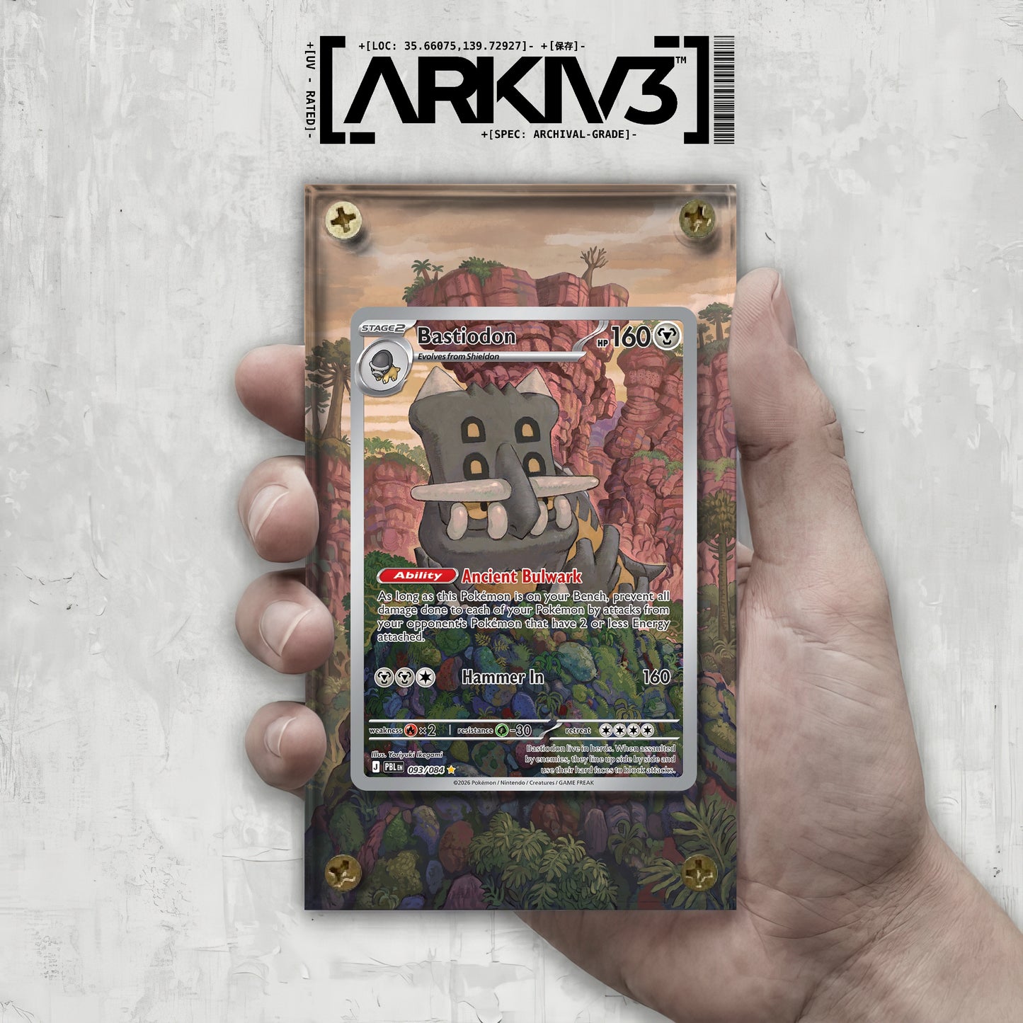 [UNIT: 93/84] // Bastiodon Extended Art Display Case - Raw