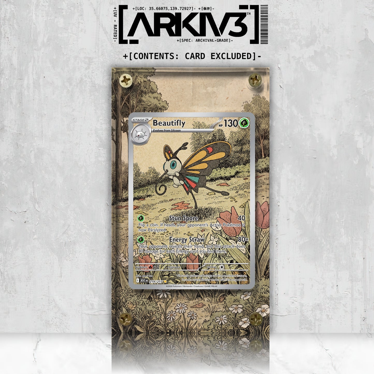 [UNIT: 219/217] // Beautifly Extended Art Display Case - Raw