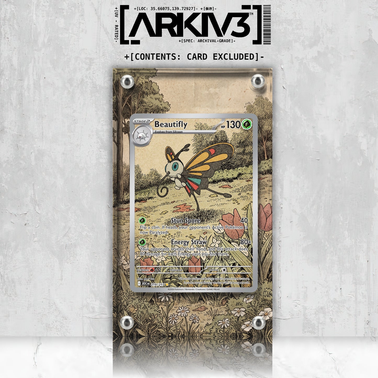 [UNIT: 219/217] // Beautifly Extended Art Display Case - Raw