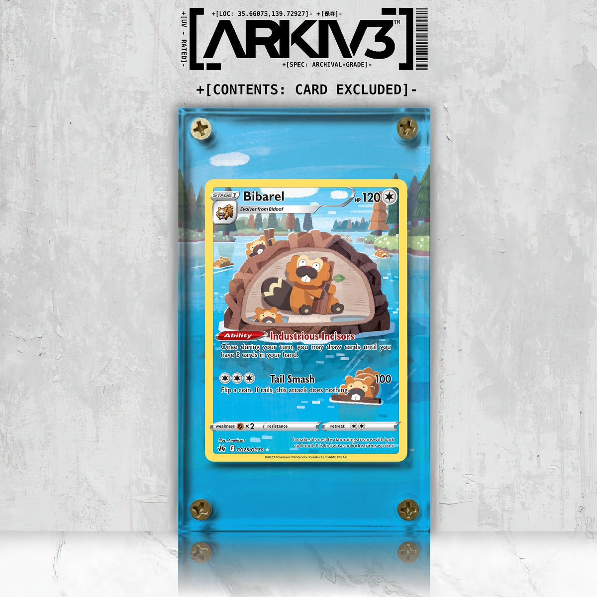 [UNIT: GG25/70] // Bibarel Extended Art Display Case - Raw