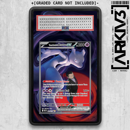 [UNIT: 281/217] // Team Rocket's Mewtwo ex Extended Art Display Case - Graded