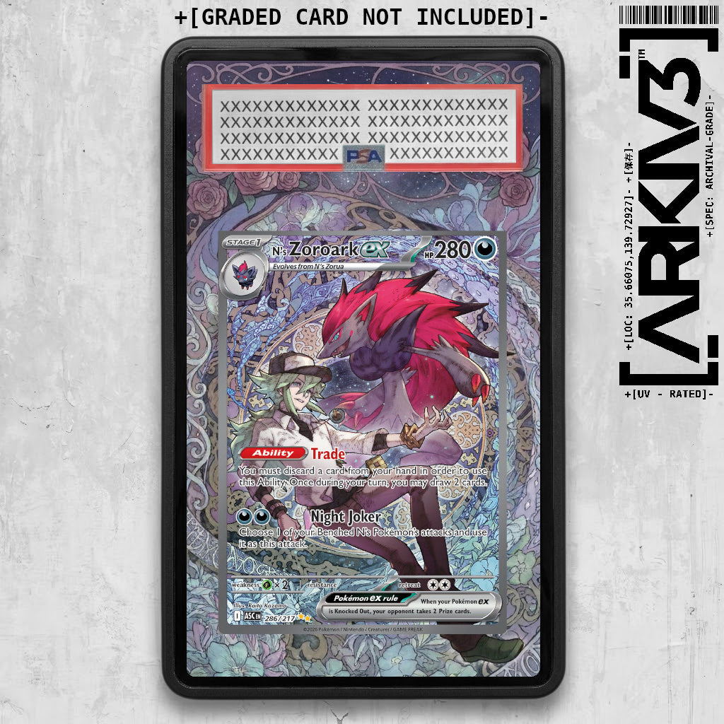 [UNIT: 286/217] // N's Zoroark ex Extended Art Display Case - Graded