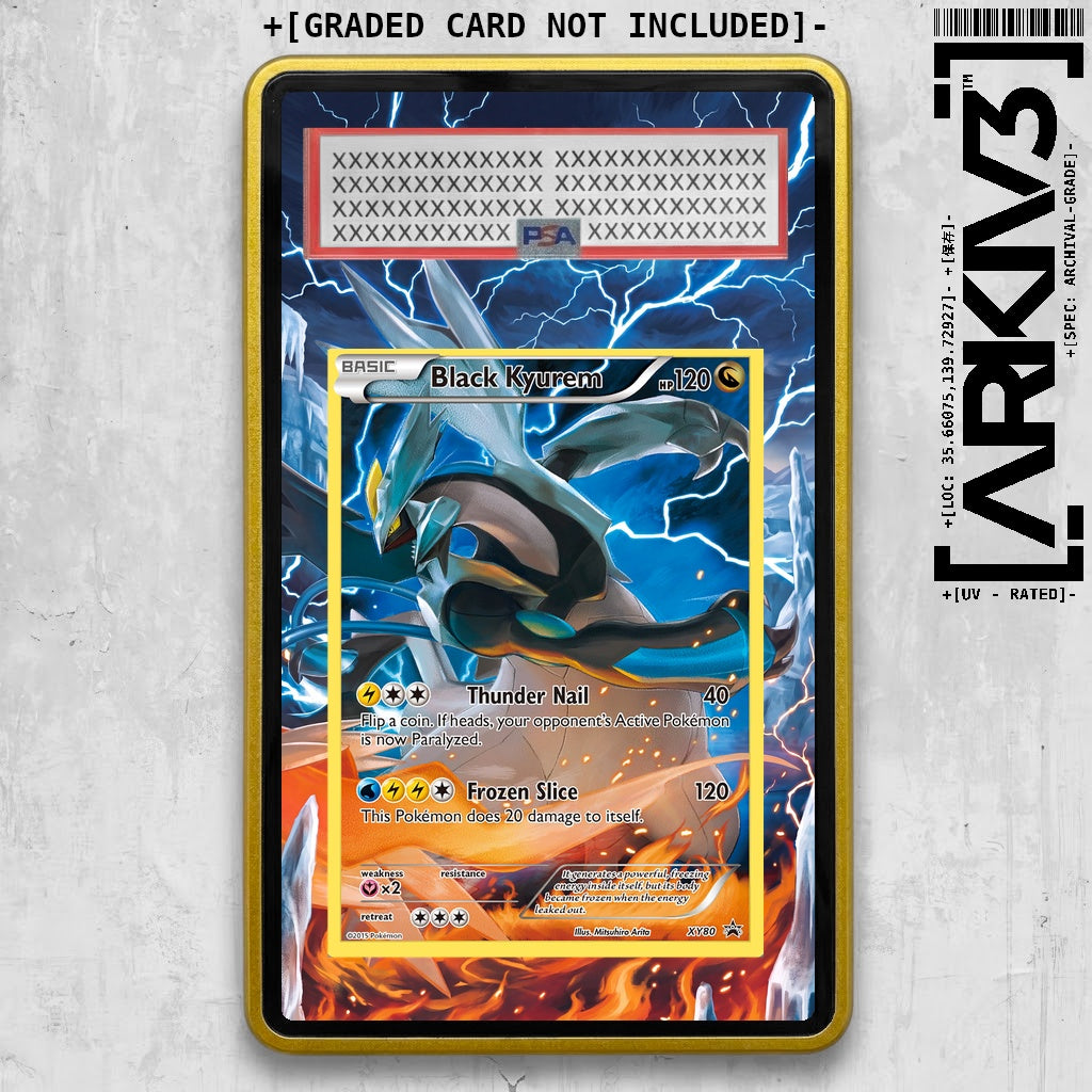 [UNIT: XY80/211] // Black Kyurem Extended Art Display Case - Graded