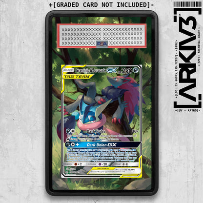 [UNIT: 201/214 // Greninja & Zoroark GX Extended Art Display Case - Graded