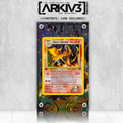[UNIT: 2/132] // Blaine's Charizard Extended Art Display Case - Raw