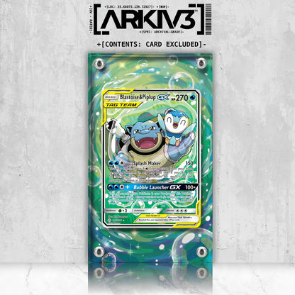 [UNIT: 215/236] // Blastoise & Piplup GX Extended Art Display Case - Raw
