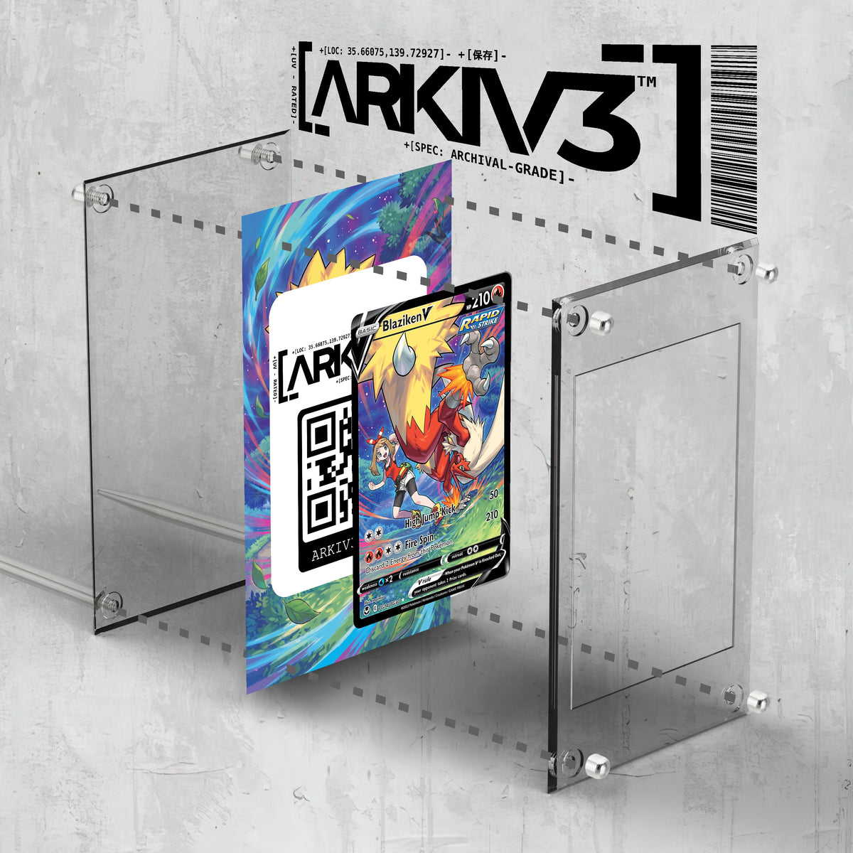 [UNIT: TG14/TG30] // Blaziken V Extended Art Display Case - Raw