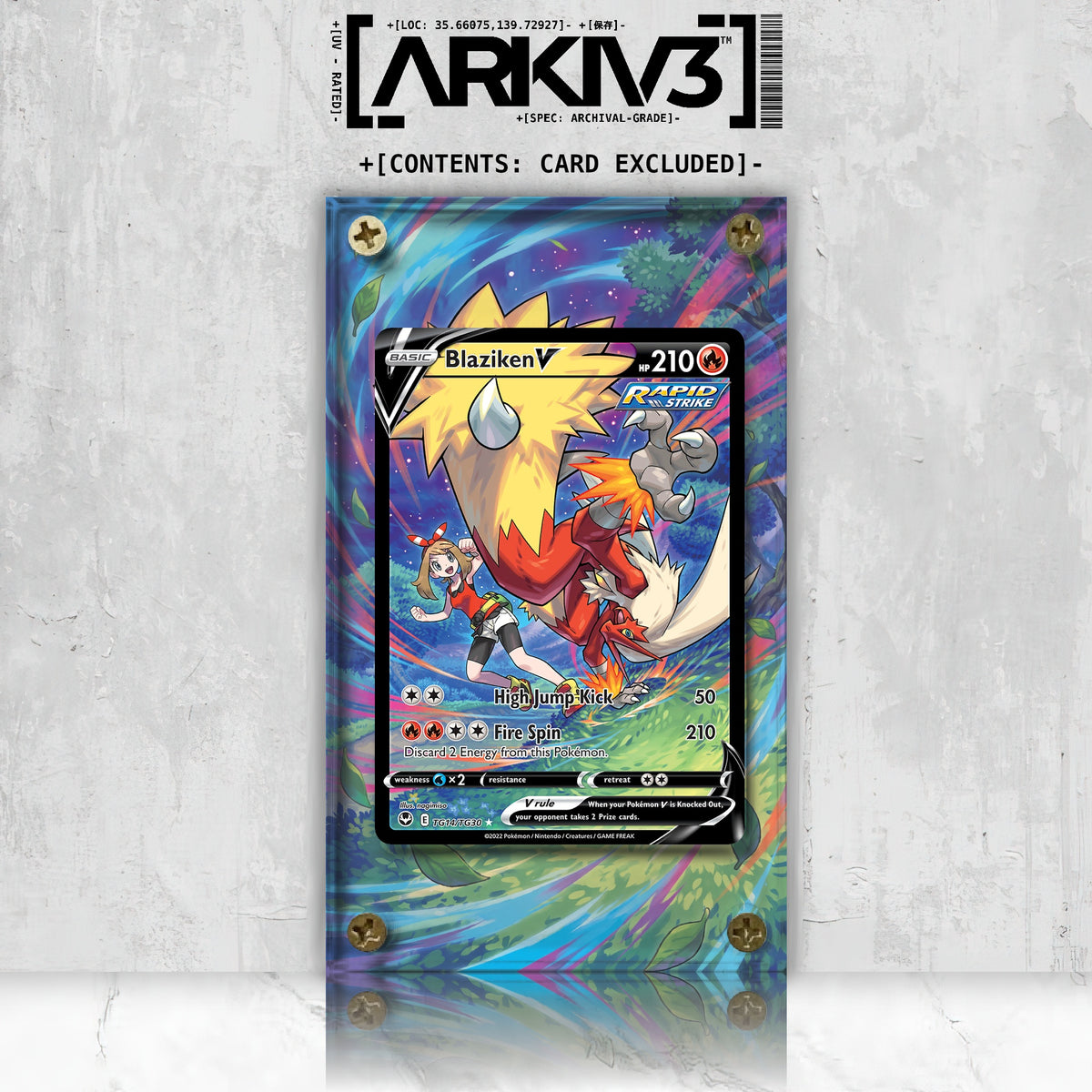 [UNIT: TG14/TG30] // Blaziken V Extended Art Display Case - Raw