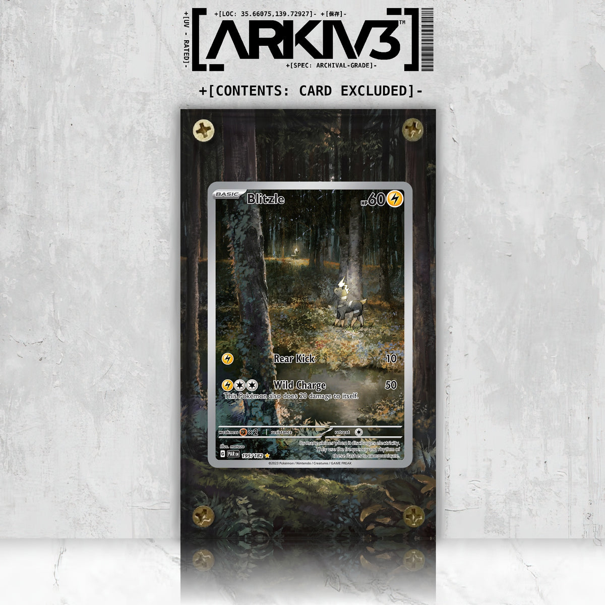 [UNIT: 195/182] // Blitzle Extended Art Display Case - Raw