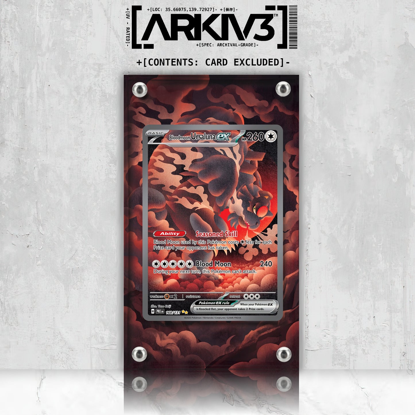 [UNIT: 168/131] // Bloodmoon Ursaluna ex Extended Art Display Case - Raw