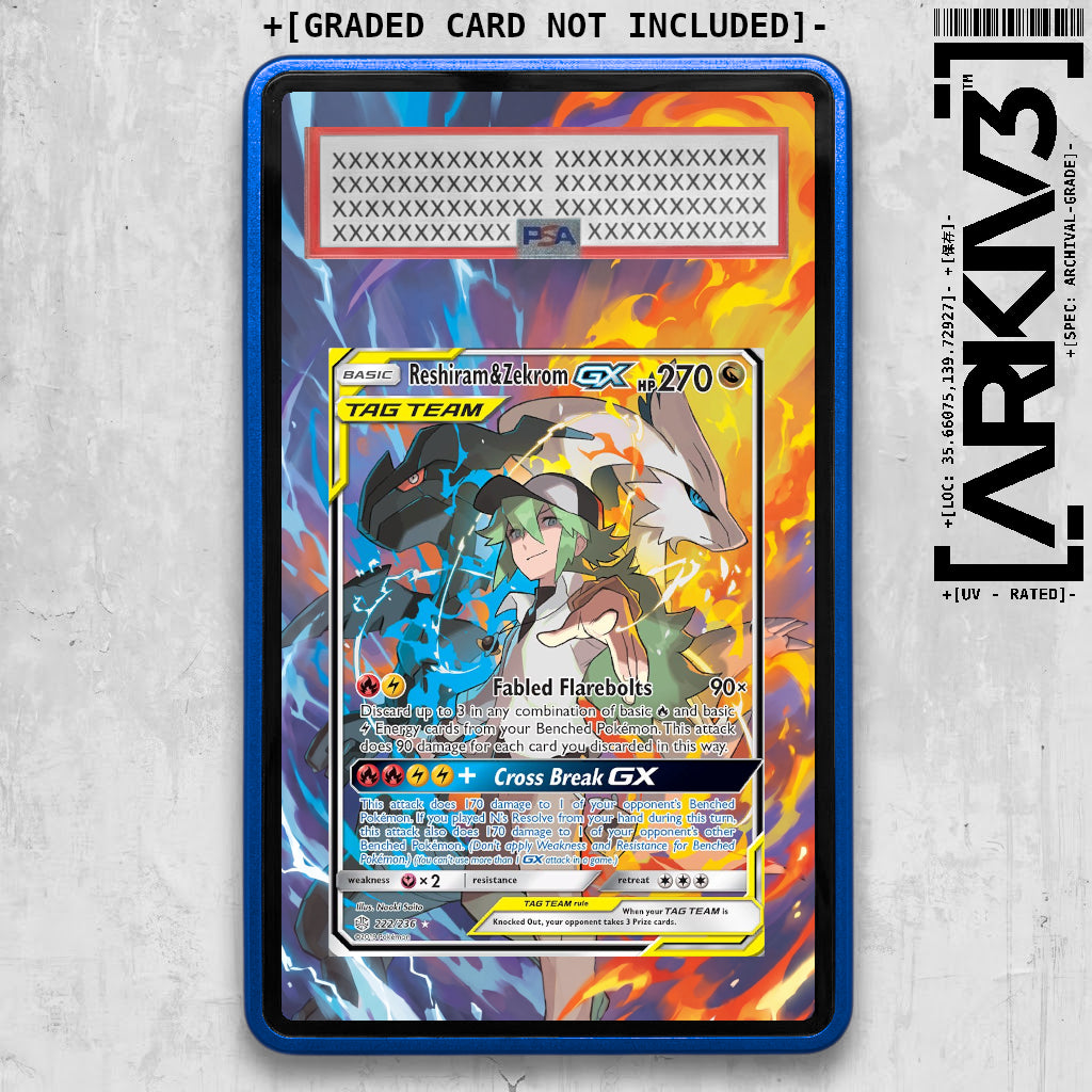 [UNIT: 222/236] // Reshiram & Zekrom GX Extended Art Display Case - Graded