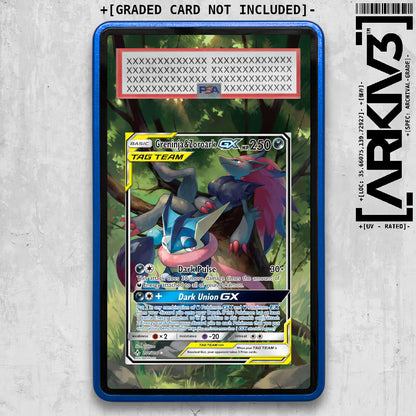 [UNIT: 201/214 // Greninja & Zoroark GX Extended Art Display Case - Graded