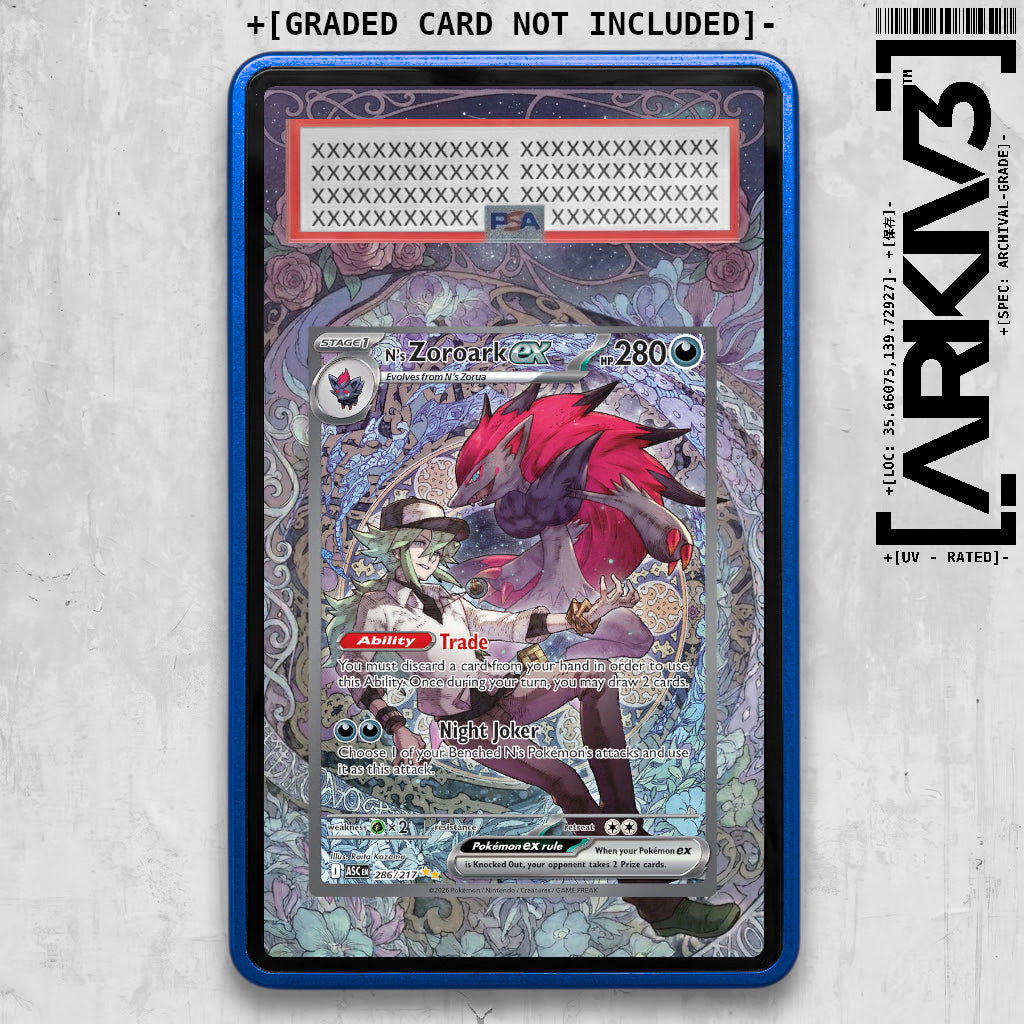 [UNIT: 286/217] // N's Zoroark ex Extended Art Display Case - Graded