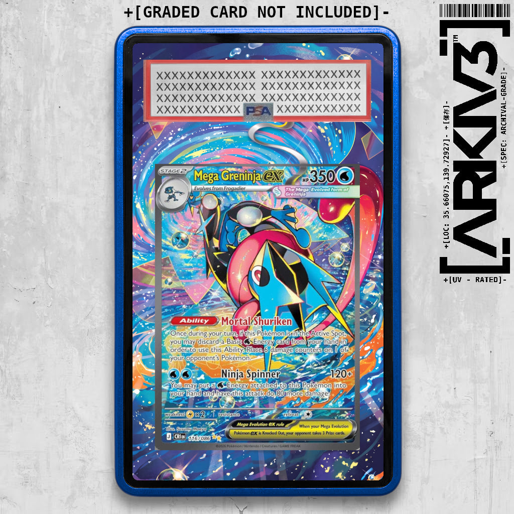 [UNIT: 116/086] // Mega Greninja ex Extended Art Display Case - Graded
