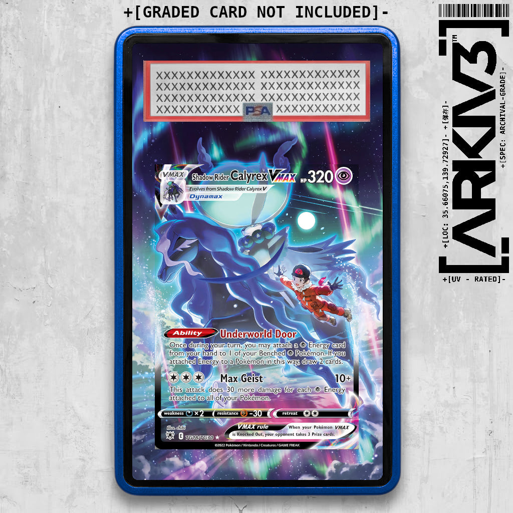 [UNIT: TG18/TG30] // Shadow Rider Calyrex VMAX Extended Art Display Case - Graded