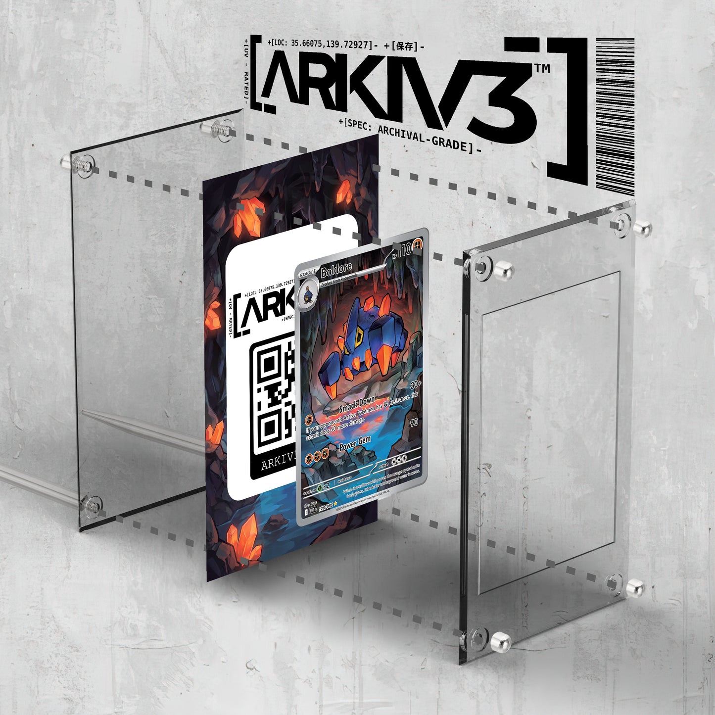 [UNIT: 128/86] // Boldore Extended Art Display Case - Raw