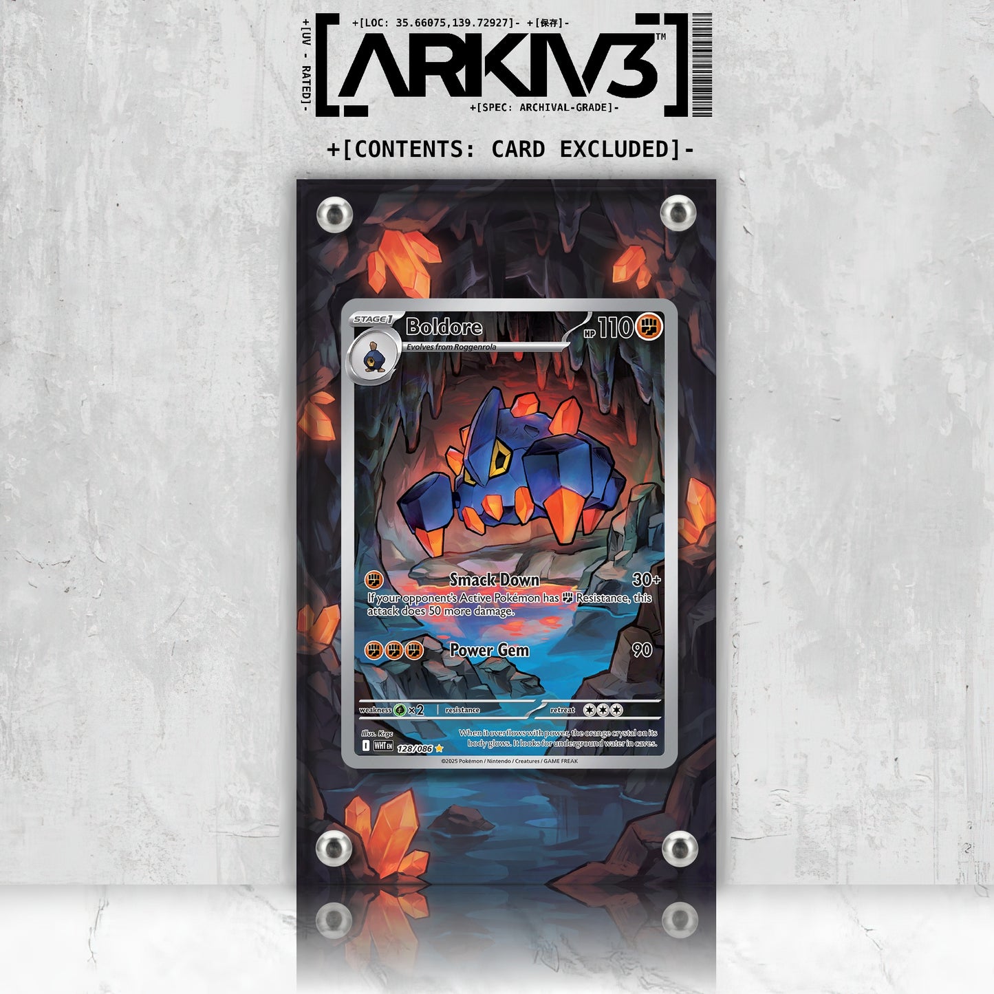 [UNIT: 128/86] // Boldore Extended Art Display Case - Raw