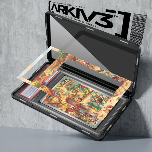 ARKIV3 PSA graded exploded mockup