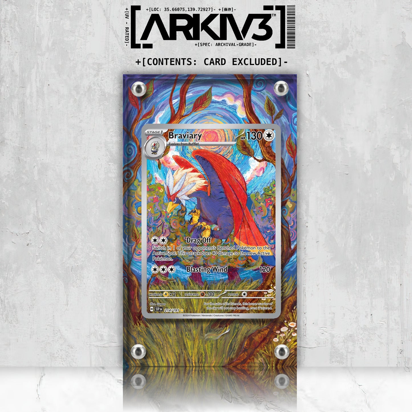 [UNIT: 214/191] // Braviary Extended Art Display Case - Raw