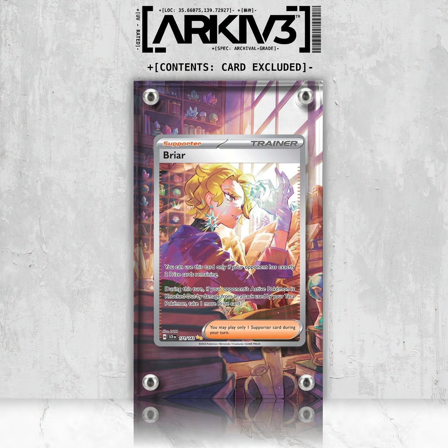 [UNIT: 171/142] // Briar Extended Art Display Case - Raw