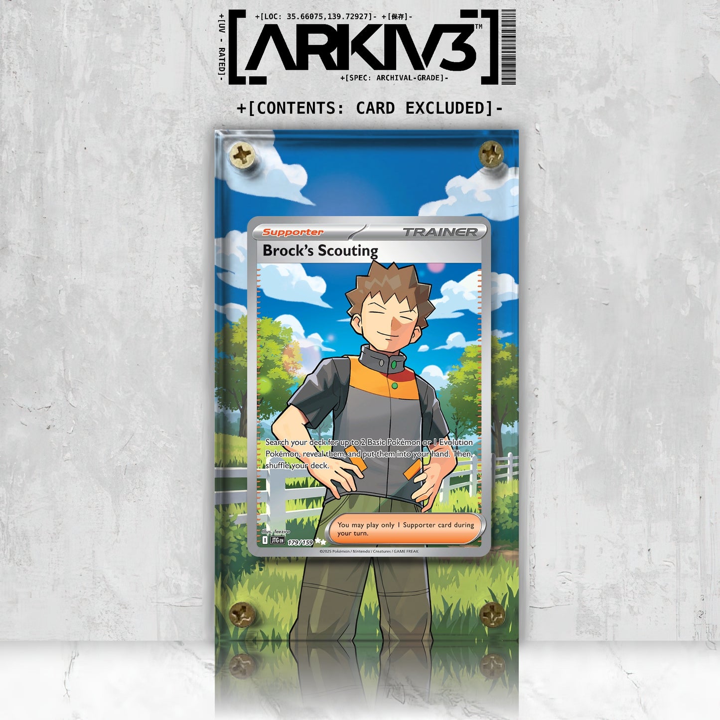 [UNIT: 179/159] // Brock's Scouting Extended Art Display Case - Raw
