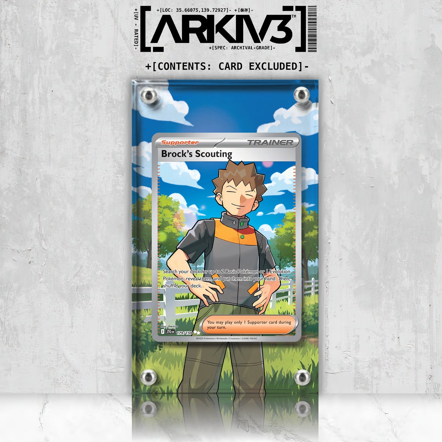 [UNIT: 179/159] // Brock's Scouting Extended Art Display Case - Raw