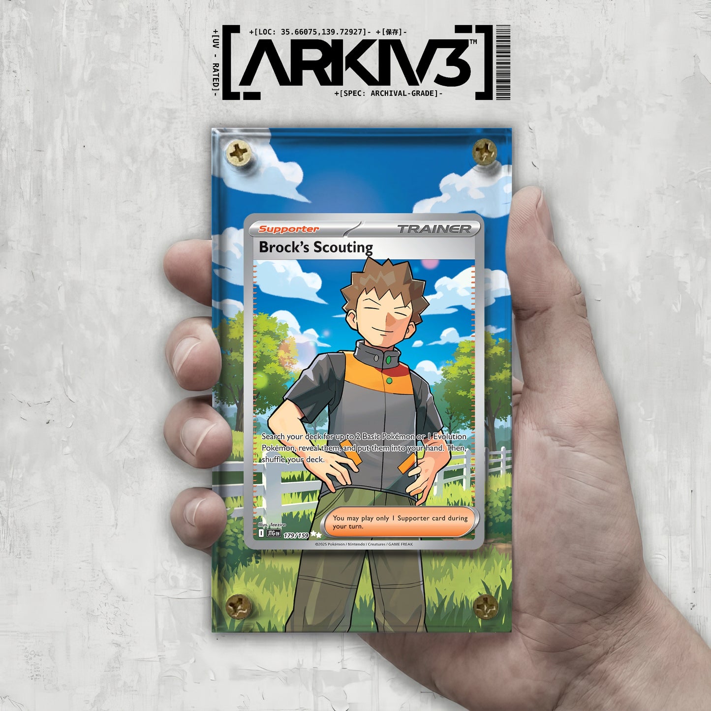[UNIT: 179/159] // Brock's Scouting Extended Art Display Case - Raw