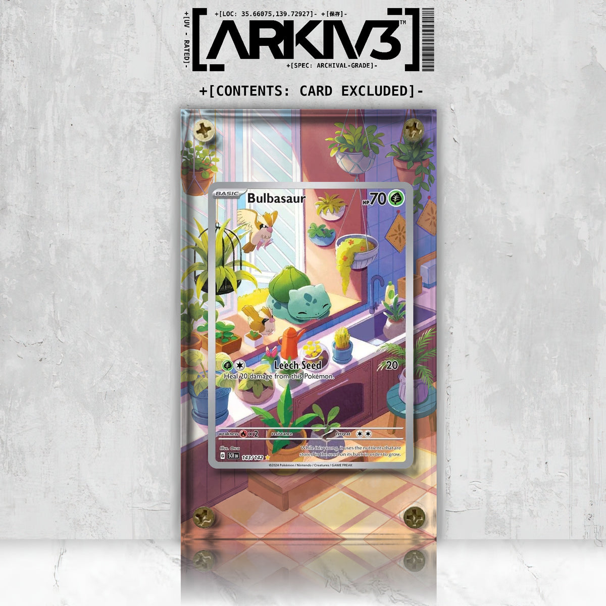 [UNIT: 143/142] // Bulbasaur Extended Art Display Case - Raw