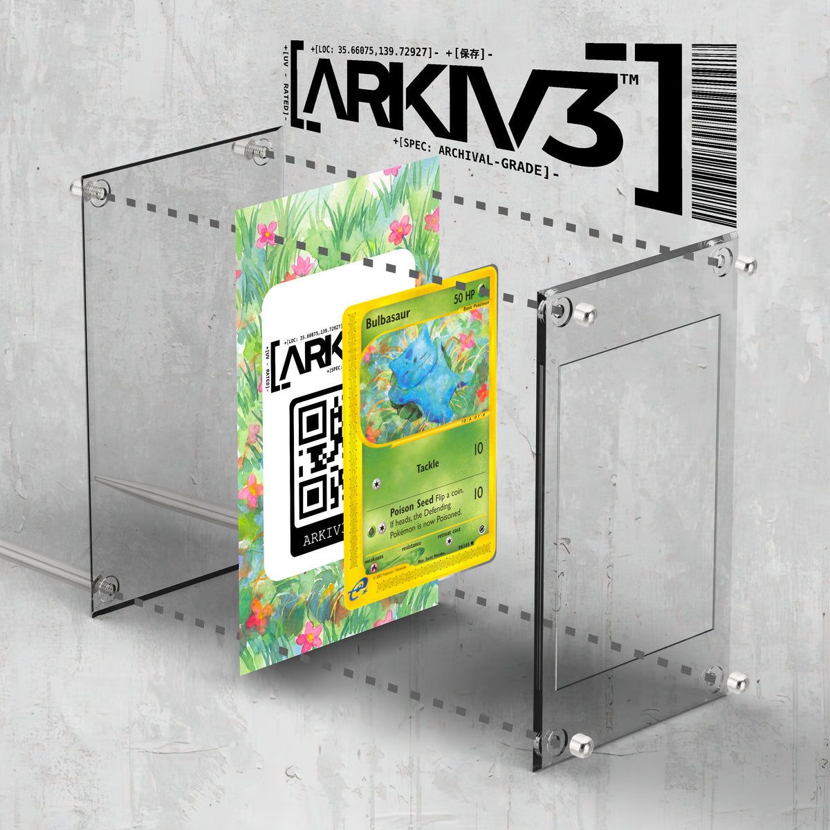 [UNIT: 94/165] // Bulbasaur Extended Art Display Case - Raw