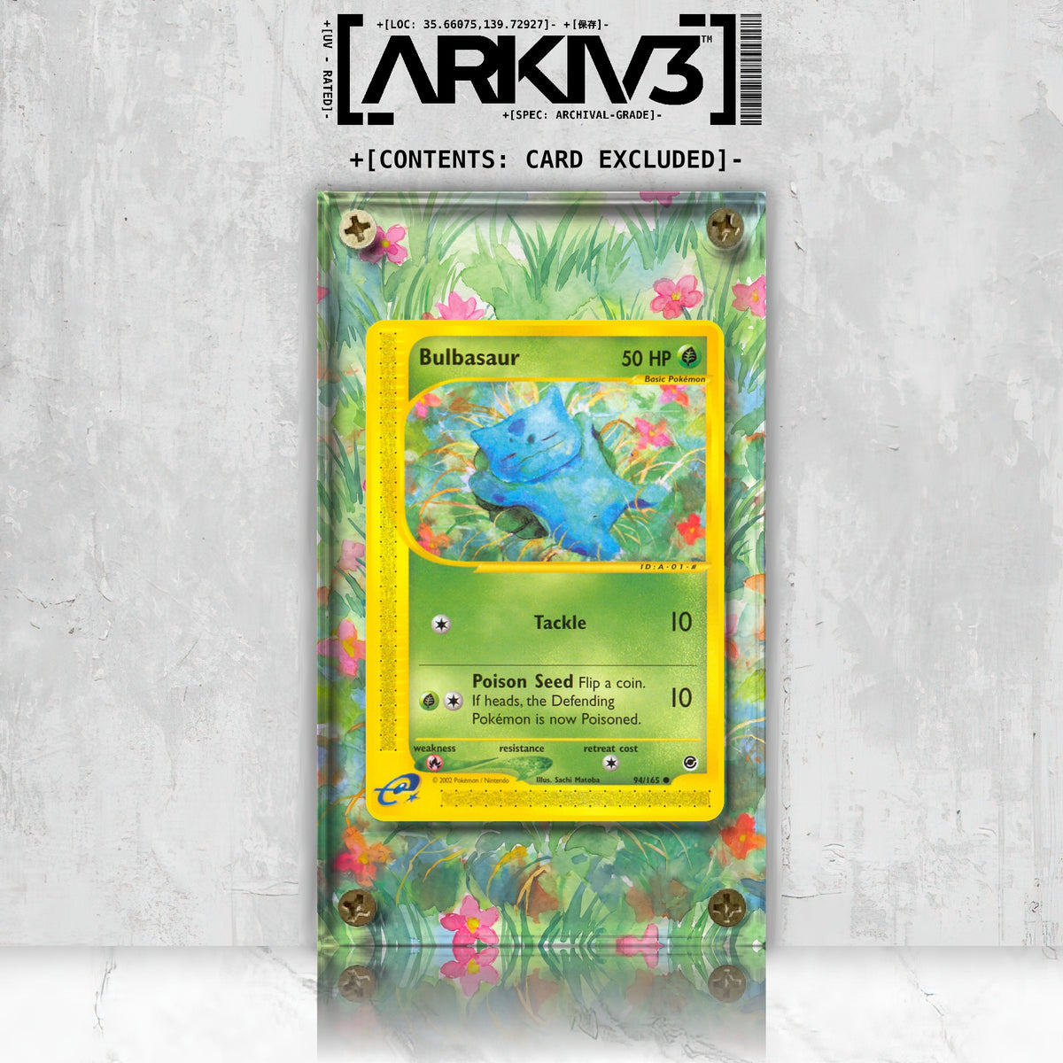 [UNIT: 94/165] // Bulbasaur Extended Art Display Case - Raw