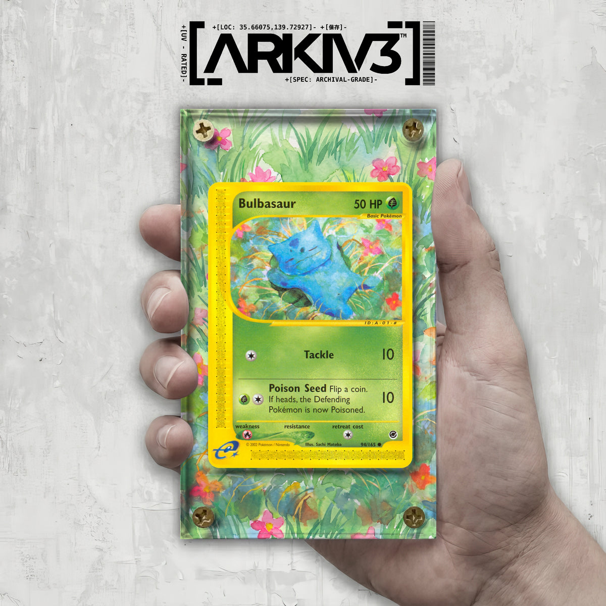[UNIT: 94/165] // Bulbasaur Extended Art Display Case - Raw