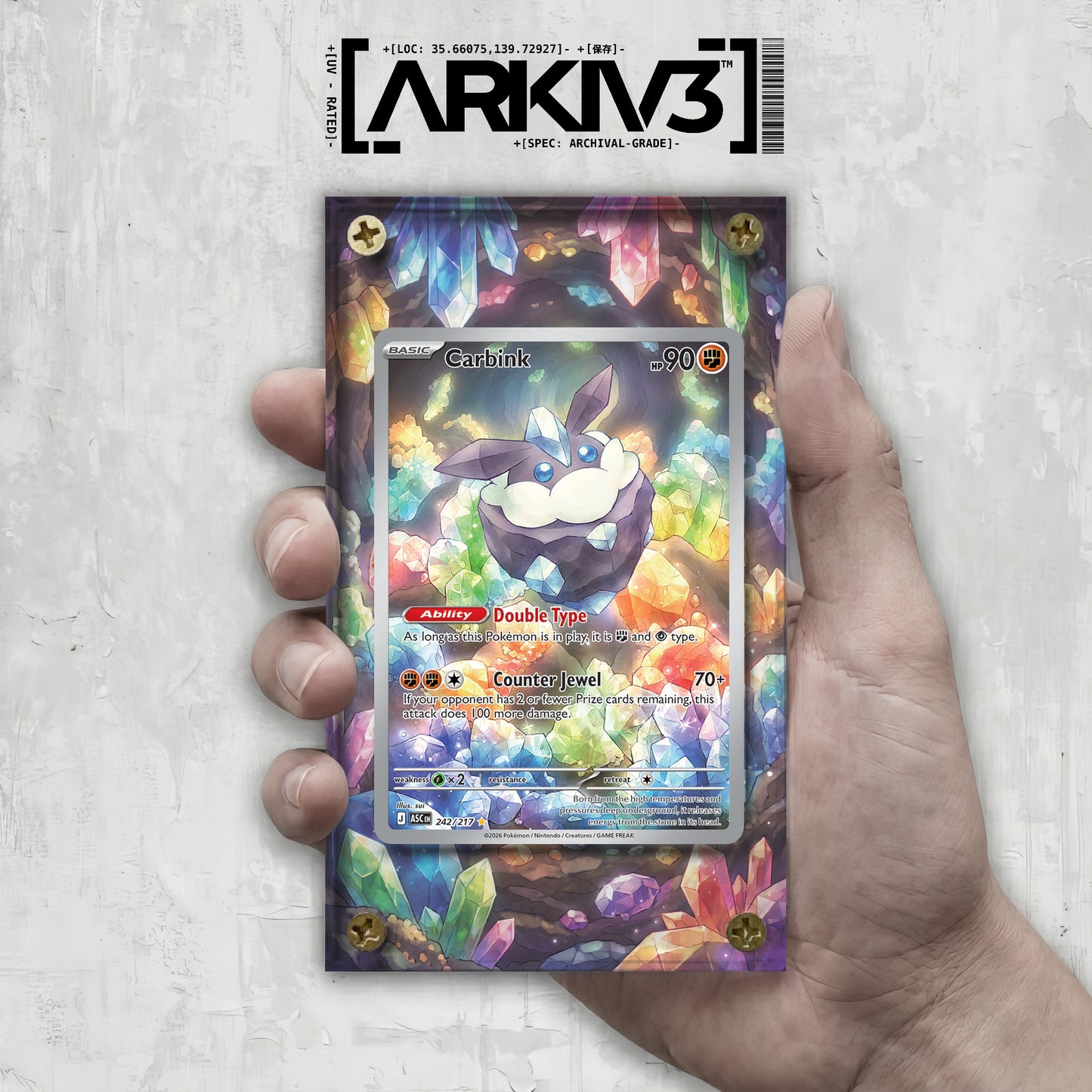 [UNIT: 242/217] // Carbink Extended Art Display Case - Raw