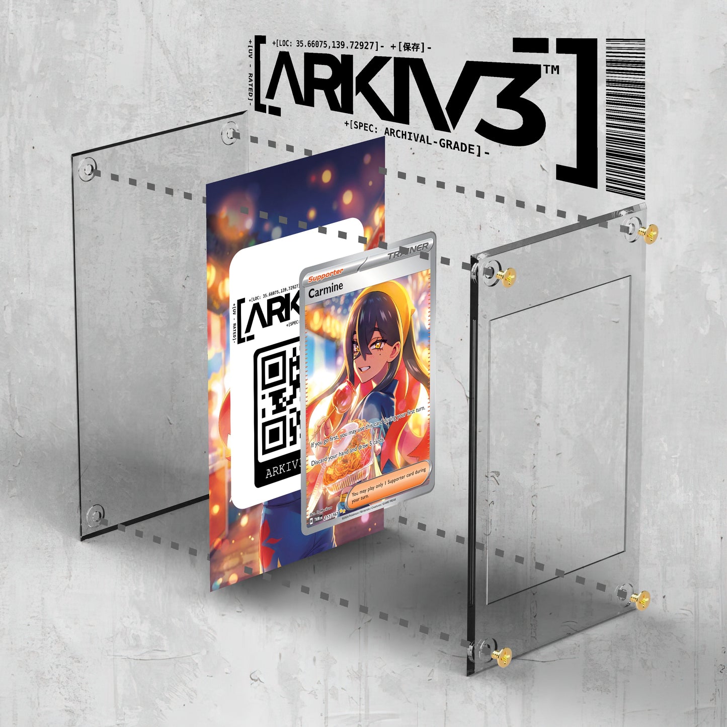[UNIT: 217/167] // Carmine Extended Art Display Case - Raw