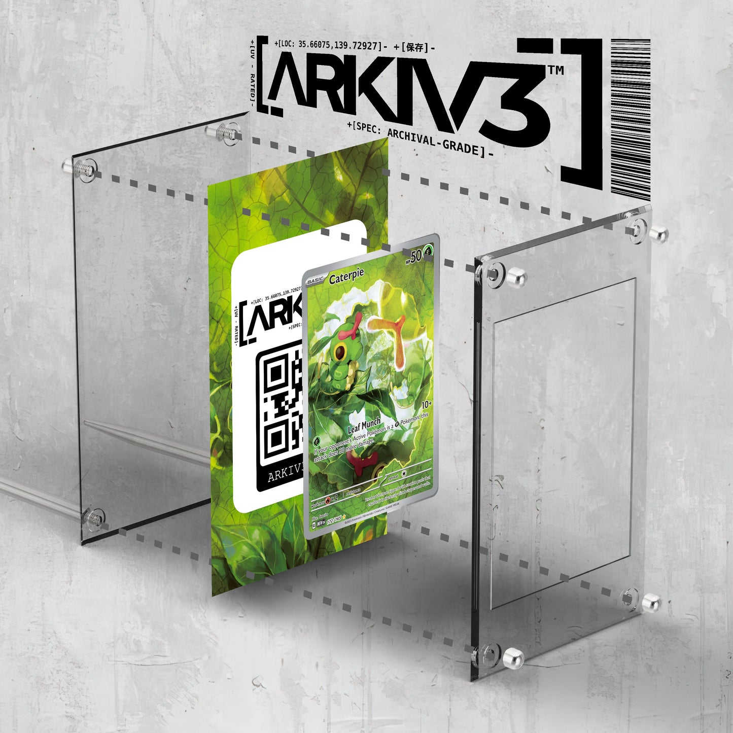 [UNIT: 172/165] // Caterpie Extended Art Display Case - Raw
