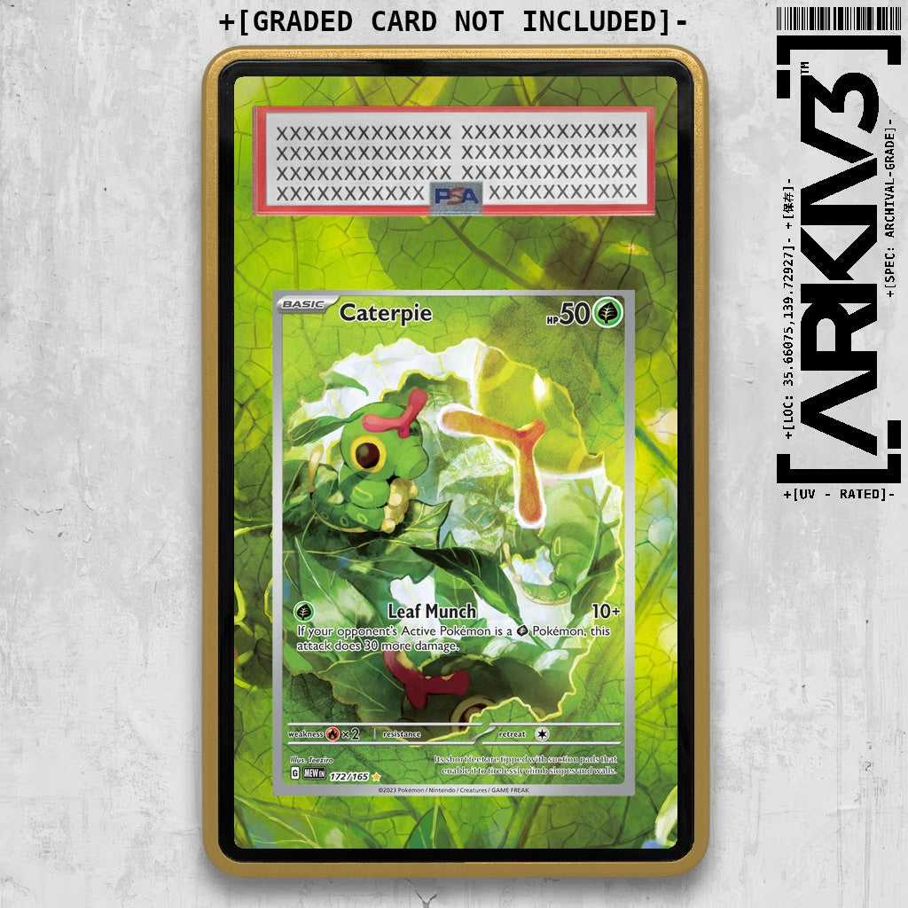 [UNIT: 172/165] // Caterpie Extended Art Display Case - Graded